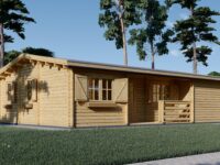 Premium Blockbohlenhaus ULRICH, 70m²