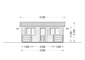 Blockbohlenhaus ARMIN (44 mm) 31 m² – Bild 7