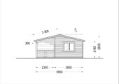 Blockbohlenhaus mit Terrasse LILLI( 44mm), 32 m² + 20m² – Bild 10
