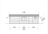 Blockbohlenhaus mit Terrasse LILLI( 44mm), 32 m² + 20m² – Bild 6