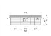 Blockbohlenhaus mit Terrasse LILLI ( 66mm), 32m² + 20m² – Bild 7