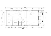 Blockbohlenhaus GOSAU (44 + 44 mm), 6x15 m, 90 m² – Bild 7