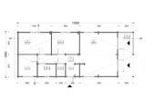 Blockbohlenhaus GOSAU (66 mm), 6x15 m, 90 m² – Bild 8