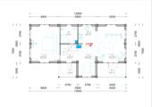 Blockbohlenhaus HORST (44+44 mm), 113 m² + 13 m² Terrasse – Bild 7