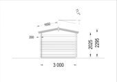 Gartenhaus ADRIA (44 mm), 3x3 m, 9 m² – Bild 10