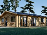 Blockbohlenhaus ANDI (44+44mm), 72m²