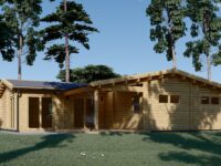 Blockbohlenhaus SEEFELD  (44 + 44 mm) 105 m²