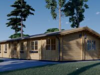 Blockbohlenhaus BOZEN (66mm), 15x6m, 90m²