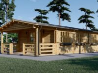 Blockbohlenhaus HANNES (44 + 44 mm) 42 m²