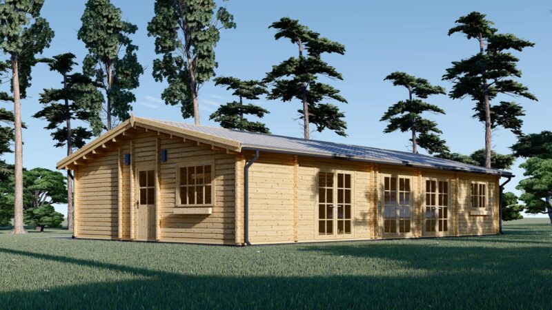 Blockbohlenhaus BERNAU (66 mm) 103 m²