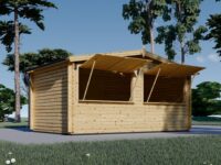 Verkaufskiosk (28 mm), 5x3 m, 15 m²