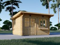 Premium Gartenhaus LINZ 4X3 m , 12m² mit Pultdach