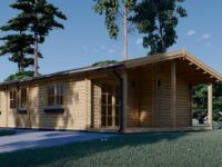 Blockbohlenhaus LUDWIG (44 + 44mm), 6x12m, 72m²