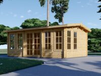 Gartenhaus DORA, 6x4 m, 24 m²