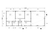 Blockbohlenhaus BOZEN (66mm), 15x6m, 90m² – Bild 9