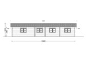 Blockbohlenhaus BOZEN (66mm), 15x6m, 90m² – Bild 8
