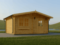 Gartenhaus Donau (44mm) 6x6m, 36m²