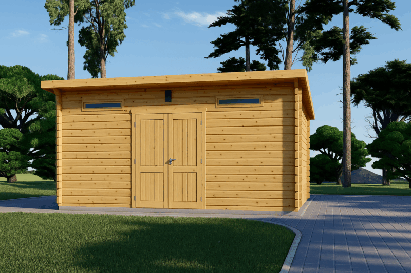 Gartenhaus aus Holz EBENSEE, 44mm 5x4 m, 20 m² Sonderanfertigung