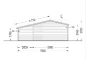 Premium Gartenhaus  CLAUDIA (44mm) 28m² – Bild 9