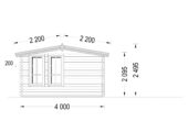 Gartenhaus DORA, 6x4 m, 24 m² – Bild 9