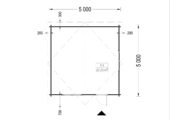 Gartenhaus DONAU, 5x5 m, 25 m² – Bild 6