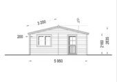 Gartenhaus Donau (44mm) 6x6m, 36m² – Bild 8