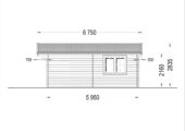 Gartenhaus Donau (44mm) 6x6m, 36m² – Bild 9