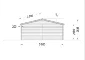 Gartenhaus Donau (44mm) 6x6m, 36m² – Bild 10