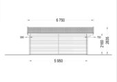 Gartenhaus Donau (44mm) 6x6m, 36m² – Bild 6