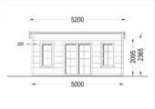 Gartenhaus aus Holz EBENSEE, 5x4 m, 20 m² – Bild 9