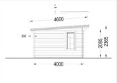 Gartenhaus aus Holz EBENSEE, 5x4 m, 20 m² – Bild 7