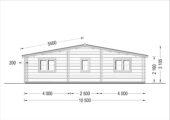 Premium Blockbohlenhaus FRITZ (44 + 44mm) 60m² – Bild 9