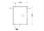Premium Gartenhaus LINZ, 4x5m, 20m² – Bild 6