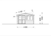 Premium Gartenhaus LINZ, 4x5m, 20m² – Bild 7