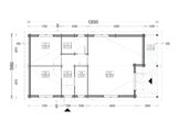 Blockbohlenhaus LUDWIG (44 + 44mm), 6x12m, 72m² – Bild 7