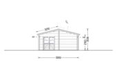 Blockbohlenhaus LUDWIG (44 + 44mm), 6x12m, 72m² – Bild 11