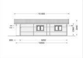 Blockbohlenhaus MATREI (66mm), 6x10m, 60m² – Bild 7