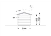 Gartenhaus NINA, 2.5x2 m, 5 m² – Bild 10