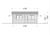 Blockbohlenhaus BASEL 6x6 m, 36 m² – Bild 7