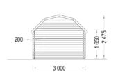 Gartenhaus  OHIO (34 mm), 3x3 m, 9 m² – Bild 10