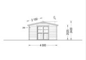 Gartenhaus Ried, 4x3 m, 12 m² – Bild 8