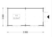 Gartenhaus STRAUBING, 3x6m, 18m² – Bild 7