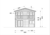 Blockbohlenhaus TURIN (44 + 44 mm), 100 m² + 20m² Terrasse – Bild 9