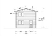 Blockbohlenhaus TURIN (44 + 44 mm), 100 m² + 20m² Terrasse – Bild 11