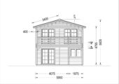 Blockbohlenhaus TURIN (66 mm), 100 m² + 20m² Terrasse – Bild 9