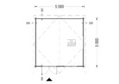 Premium Gartenhaus WIEN, 5x5 m, 25 m² – Bild 10