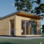 Gartenhaus EVELIN (34 mm + Holzverschalung), 5x4 m, 20 m²